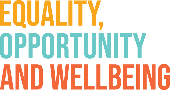 Equality, Opportunity and Wellbeing.